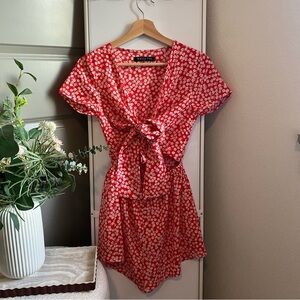 WHITE FOX FLORAL TIE ROMPER